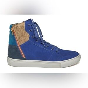 Creative Recreation Men's Size 10 Adonis Blue and Orange High Top Sneakers